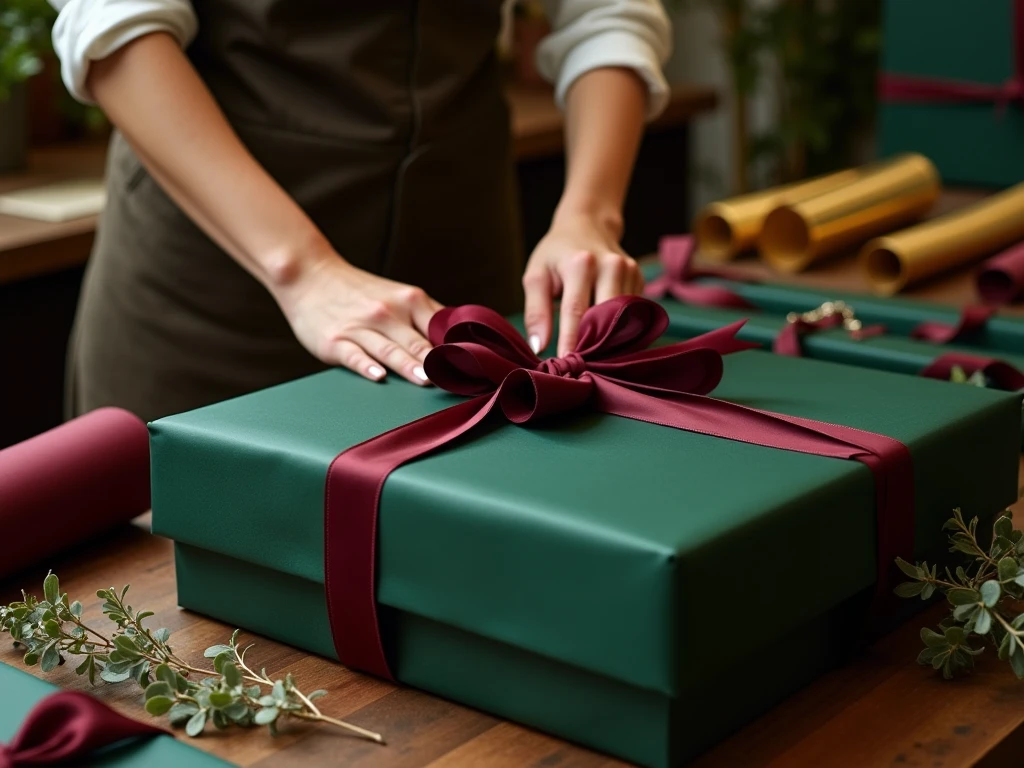 Premium gift wrapping service